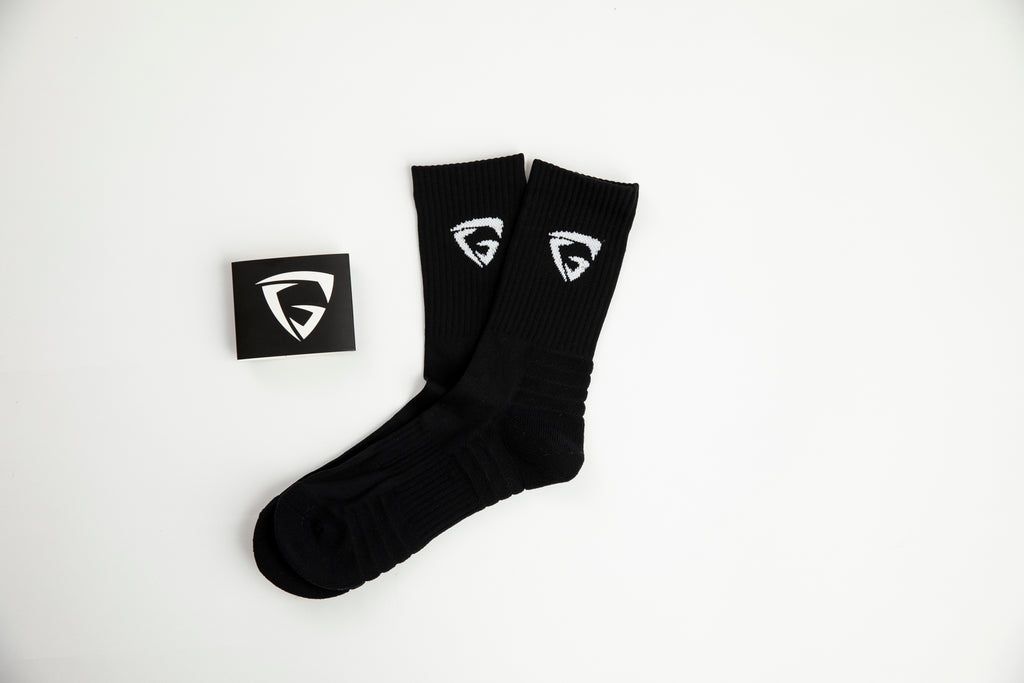 Black Socks (White Logo)