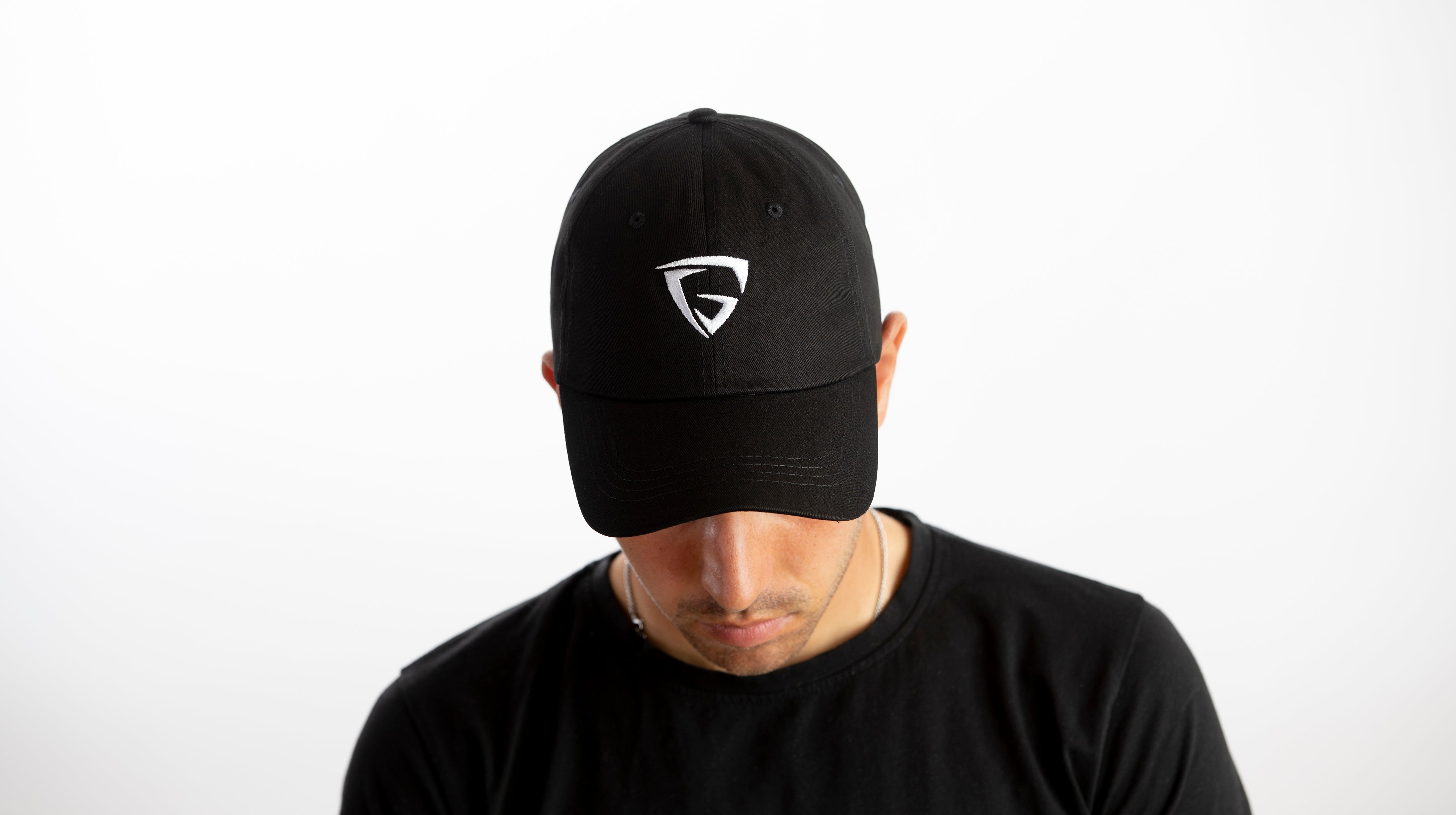 Dad Hat - Black (White logo)