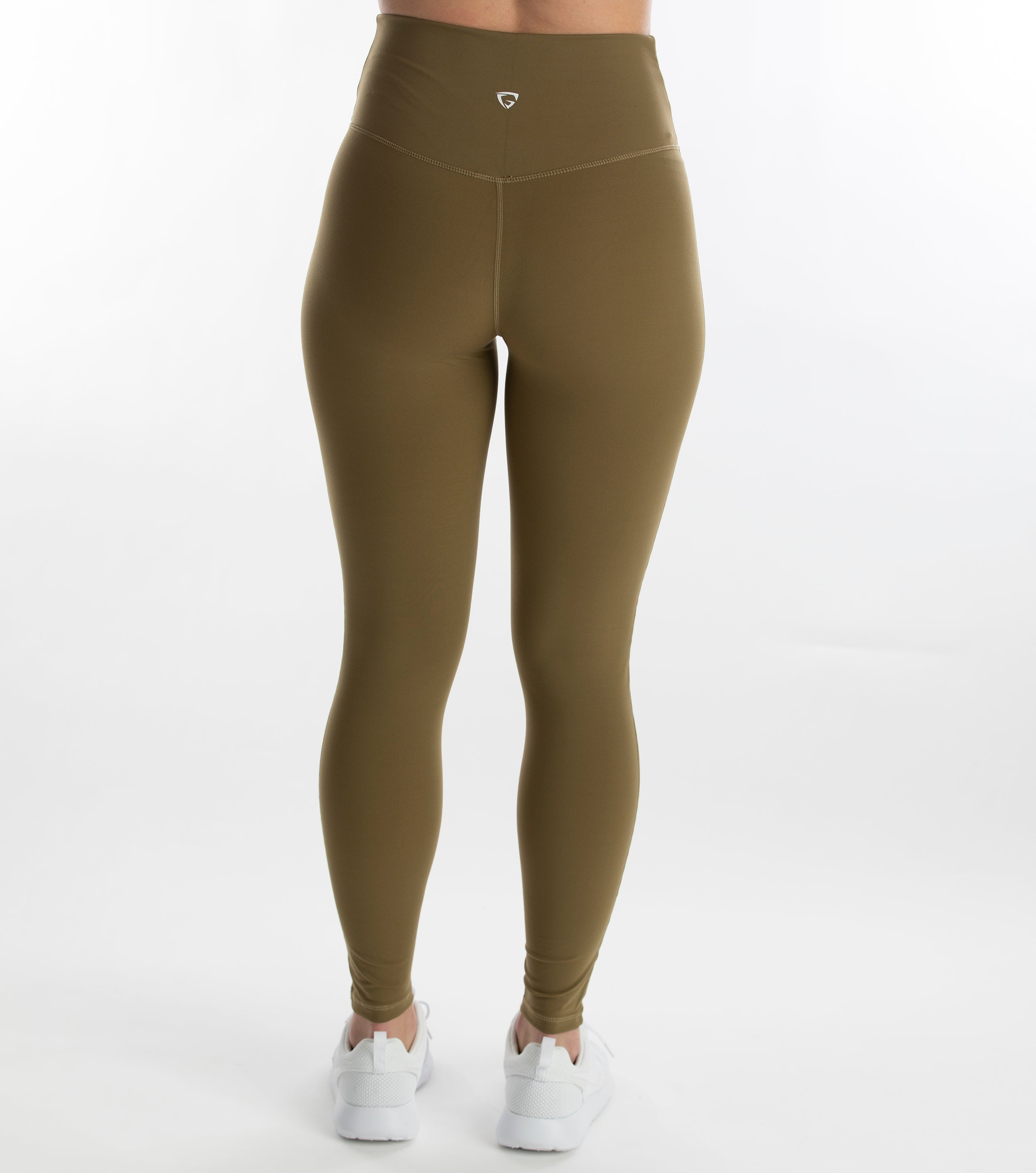Hollow-Out Control Top Leggings (Army Green)