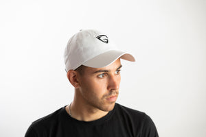Dad Hat - White (Black logo)